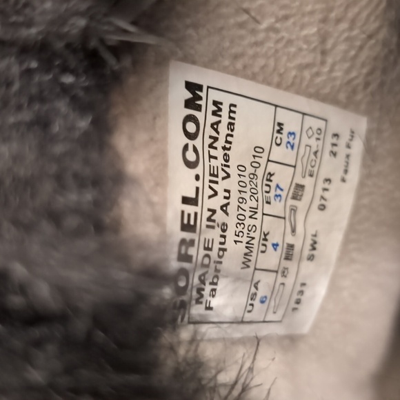 Sorel Tofino black glitter sparkle waterproof winter boots size 6 - Picture 4 of 12